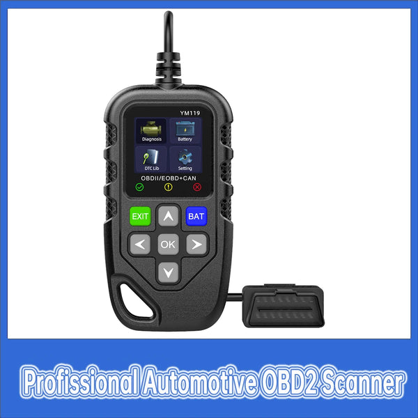 Outil de Diagnostic de Voiture OBD2 Complet, Scanner Automobile, Dépanneur, Vérification des Défauts du Moteur