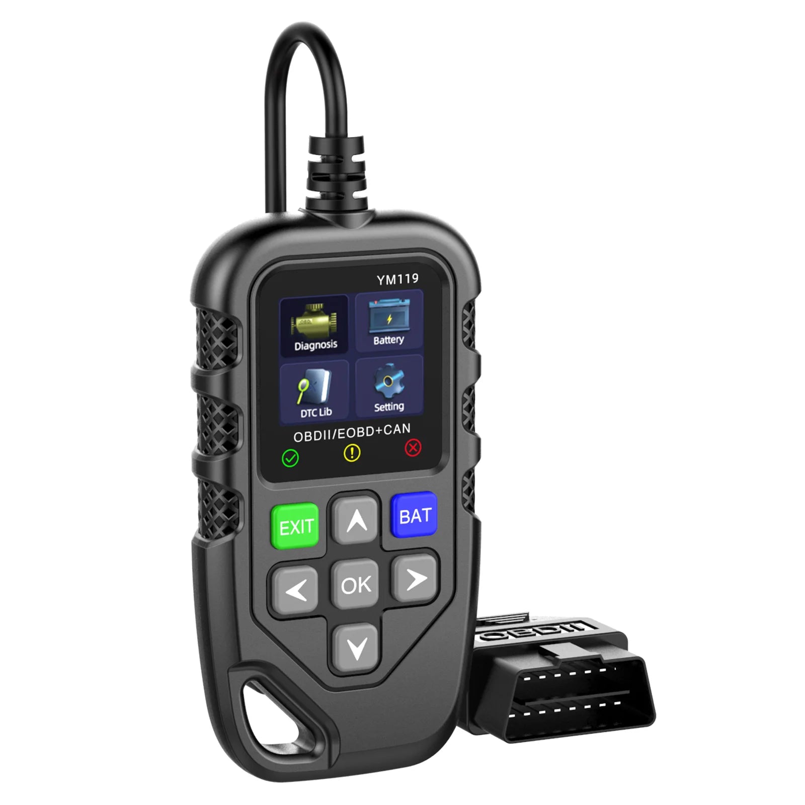 Outil de Diagnostic de Voiture OBD2 Complet, Scanner Automobile, Dépanneur, Vérification des Défauts du Moteur