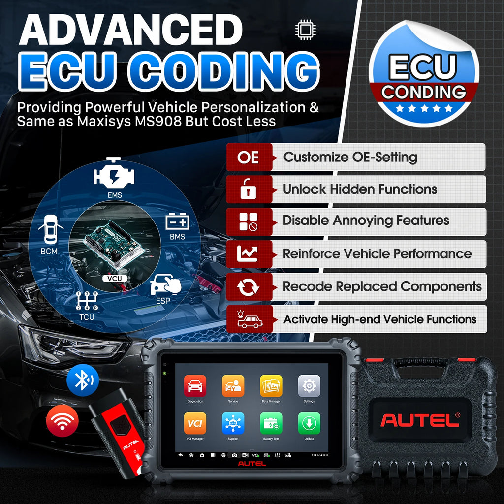 Autel MaxiCOM MK906S PRO MK906PRO Scanner de Diagnostic automatique outil de Diagnostic de libération OBD2 ECU codage outils de Diagnostic PK MS906BT