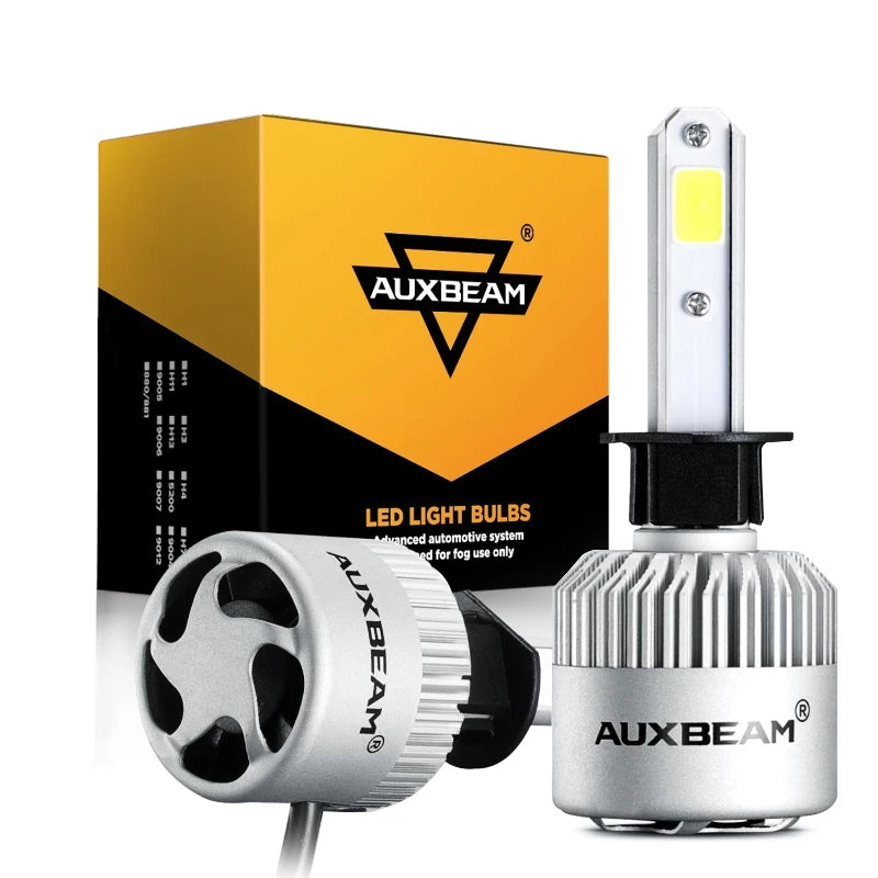 Ampoules de sauna à LED super lumineuses, lampe antibrouillard, Plug and Play, H1, 72W, 8000LM, 6500K