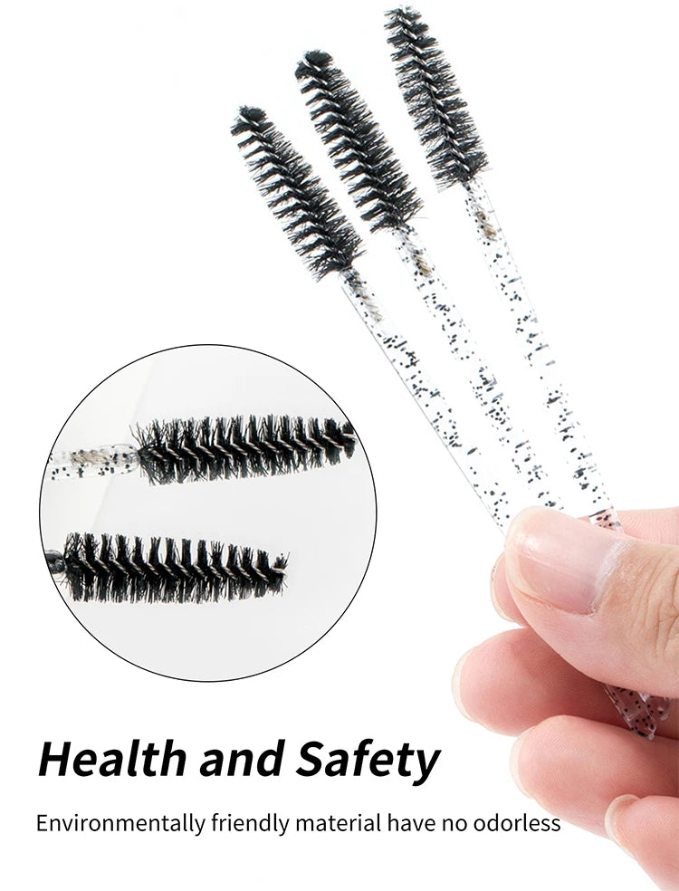 Brosses à cils jetables, outils d'extension de cils, brosse à sourcils, baguettes de Mascara, applicateur, bobines, 50 pièces