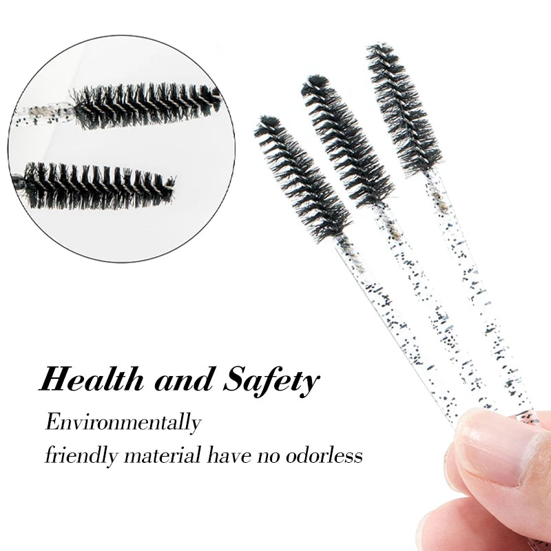 Brosses à cils jetables, outils d'extension de cils, brosse à sourcils, baguettes de Mascara, applicateur, bobines, 50 pièces