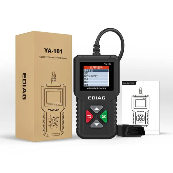 EDIAG YA101 lecteur de Code OBDII/EOBD outil de Diagnostic OBD 2 mise à jour YA-101 outil de Diagnostic Obdii en ligne gratuit