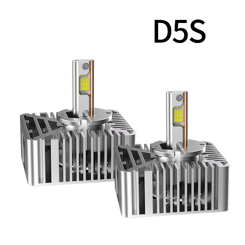 Phares de voiture LED série D D1S, ampoules cachées D2S D3S D4S D5S D8S Turbo lumières 30000LM 6000K, lampe automatique CANbus sans erreur Plug & Play