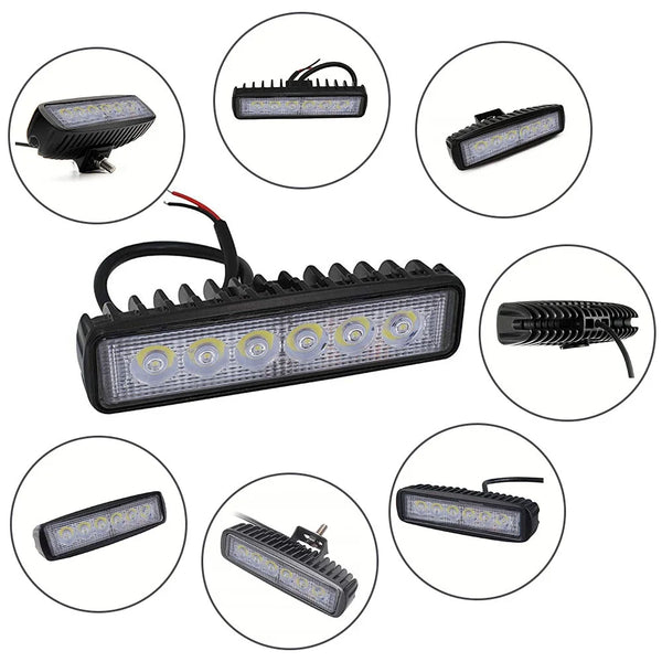 Lampes de sauna à LED, lampe de travail tout-terrain, budgétaire automatique, moto, camion, bateau, tracteur, remorque, 48W, 12V