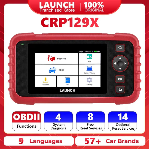 Outils de diagnostic LAUNCH X431 CRP129X, scanner OBDII, scanner automobile professionnel, scanner de diagnostic