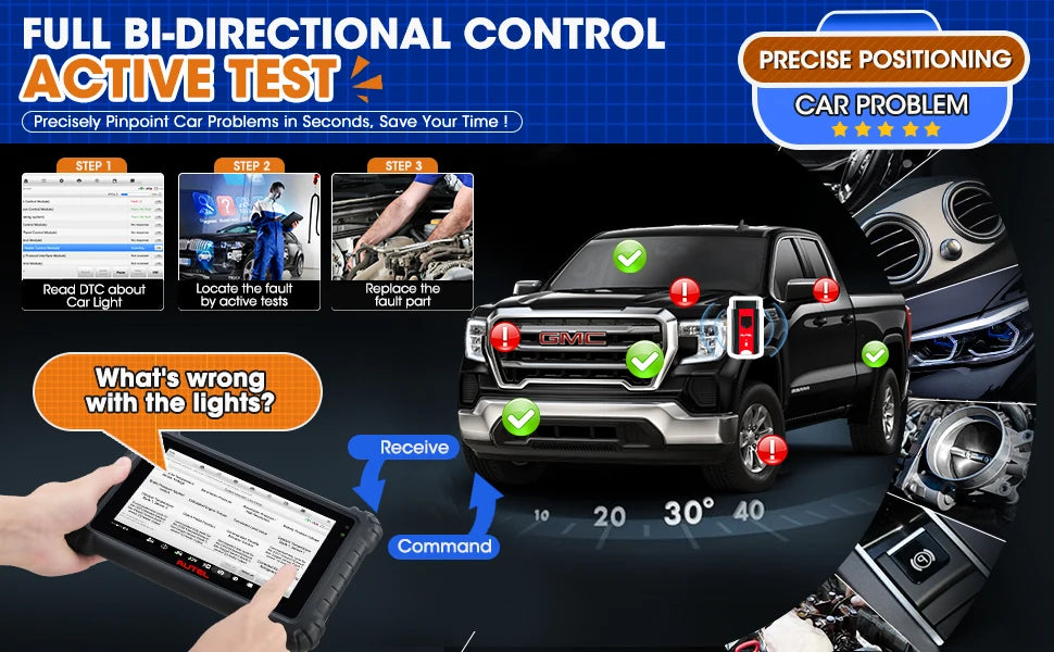 Autel MaxiCOM MK906S PRO MK906PRO Scanner de Diagnostic automatique outil de Diagnostic de libération OBD2 ECU codage outils de Diagnostic PK MS906BT